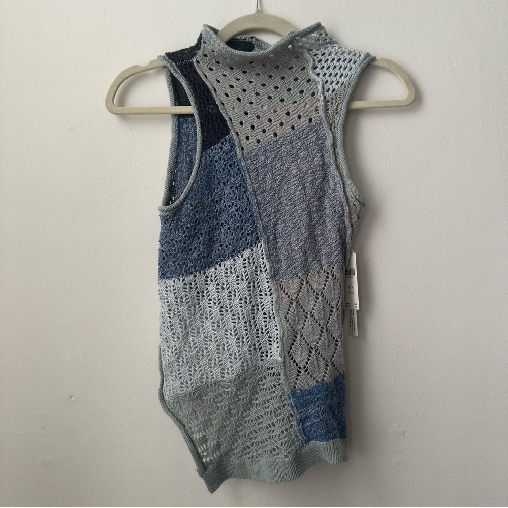 Anthropologie Patchwork Knit Top